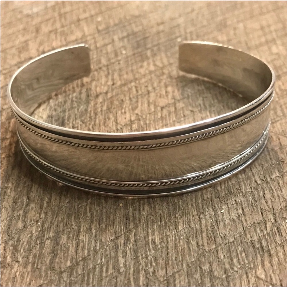 Authentic 925 Sterling Silver Cuff Bracelet